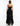 BACK VIEW BLACK TIERED TULLE GOWN WITH CORSET DETAIL
