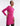 SIDE FRONT VIEW MAGENTA LONG SLEEVE CUT OUT MINI DRESS