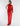 FRONT VIEW RED MAXI GOWN WITH RUCHING AND ASYMMETRICAL ONE SLEEVE
