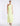 FRONT VIEW SUNNY LIME ONE SHOULDER PLEATED SATIN GOWN WITH HIGH-LOW HEM