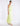 SIDE VIEW SUNNY LIME ONE SHOULDER PLEATED SATIN GOWN WITH HIGH-LOW HEM