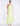 FRONT VIEW SUNNY LIME ONE SHOULDER PLEATED SATIN GOWN WITH HIGH-LOW HEM
