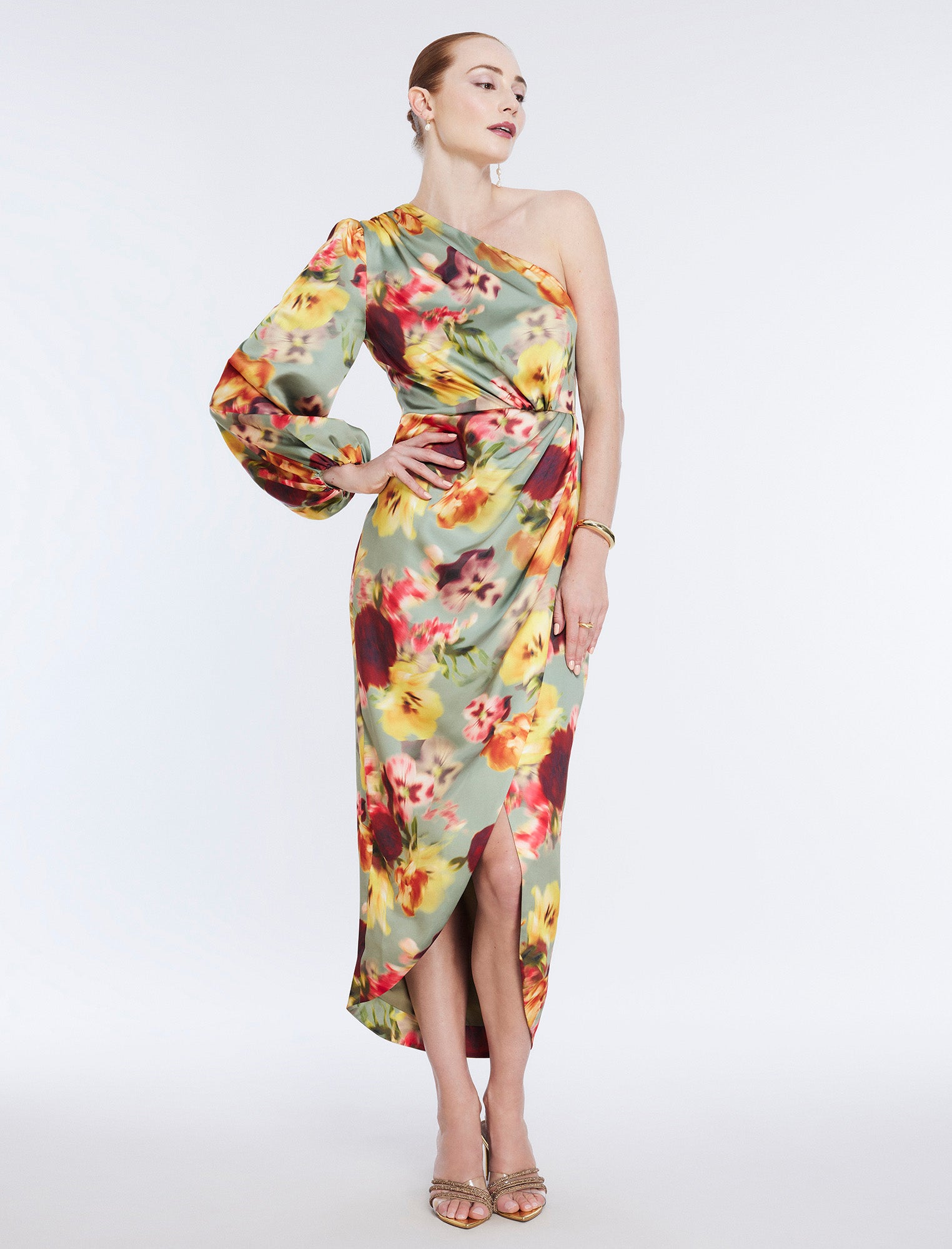 Malena Asymmetrical Dress Dresses BCBGMAXAZRIA