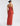 BACK VIEW RED OCHRE PLUNGING V-NECK PEPLUM GOWN