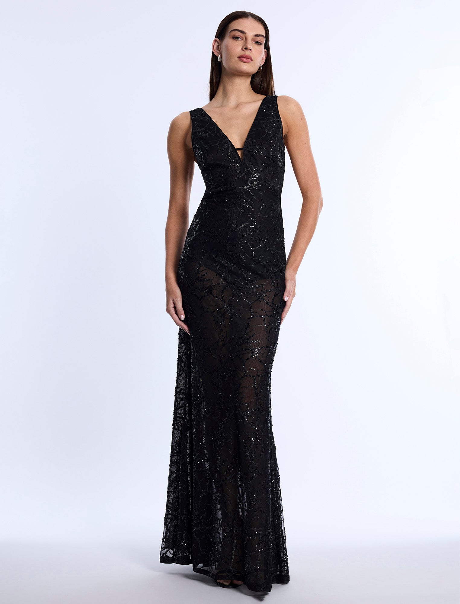 Embellished Cut-Out Gown – BCBGMAXAZRIA - Main Image