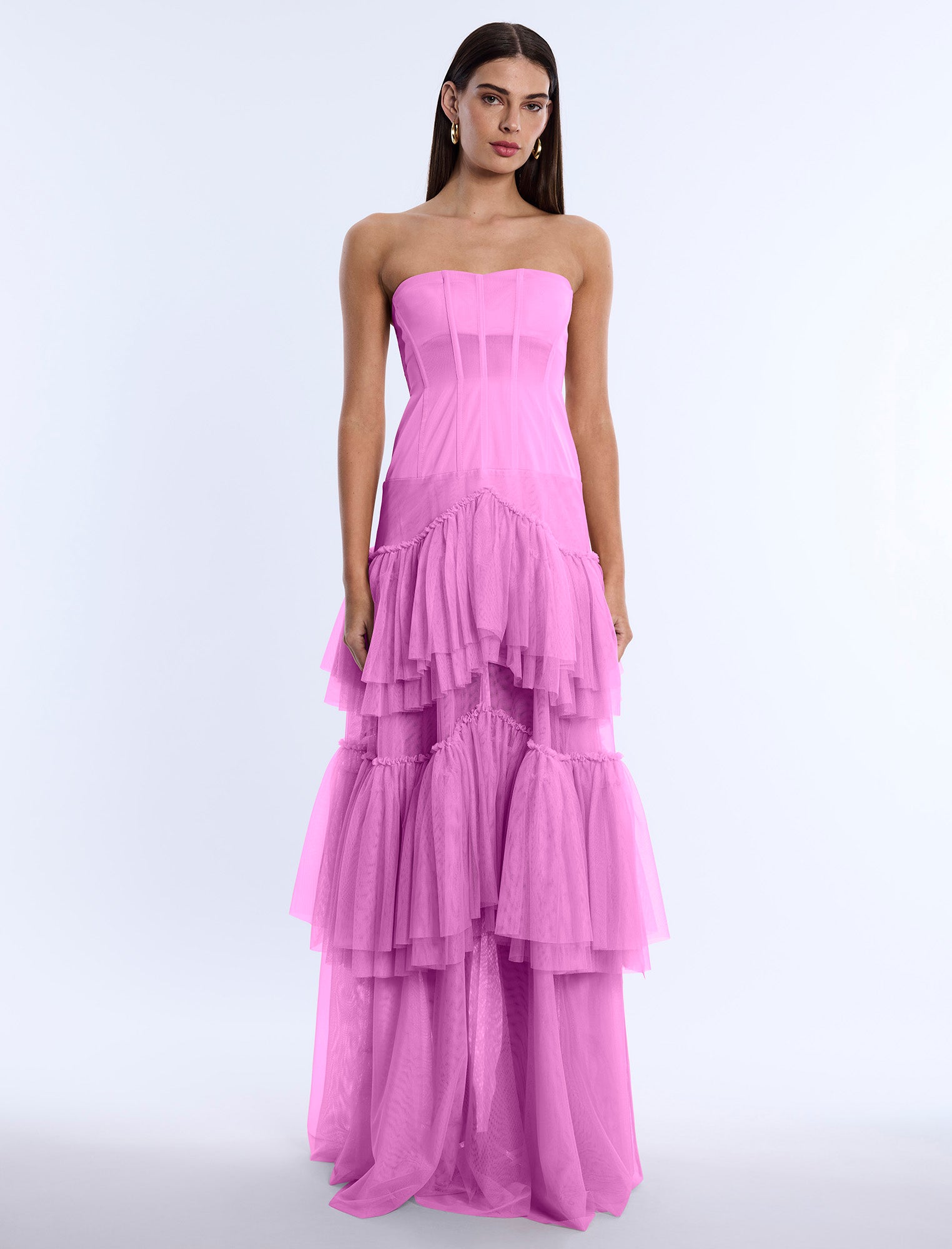 Strapless Corset Gown BCBGMAXAZRIA Strapless Corset Gown BCBGMAXAZRIA