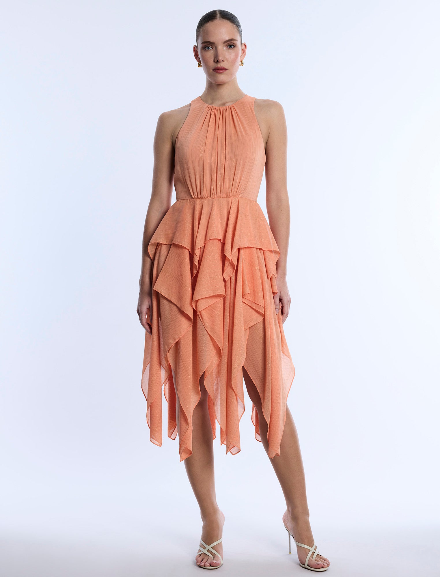 Ruffle Skirt Dress BCBGMAXAZRIA Ruffle Skirt Dress BCBGMAXAZRIA