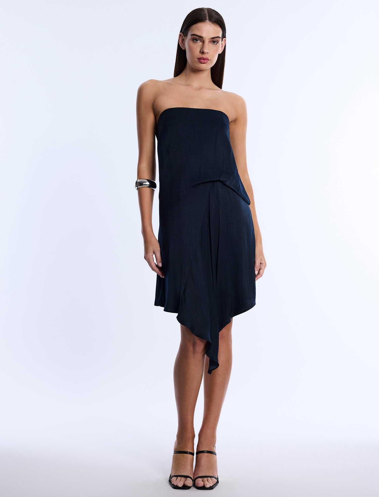 Strapless Drape Dress Midnight / 2 Strapless Drape Dress Midnight / 2