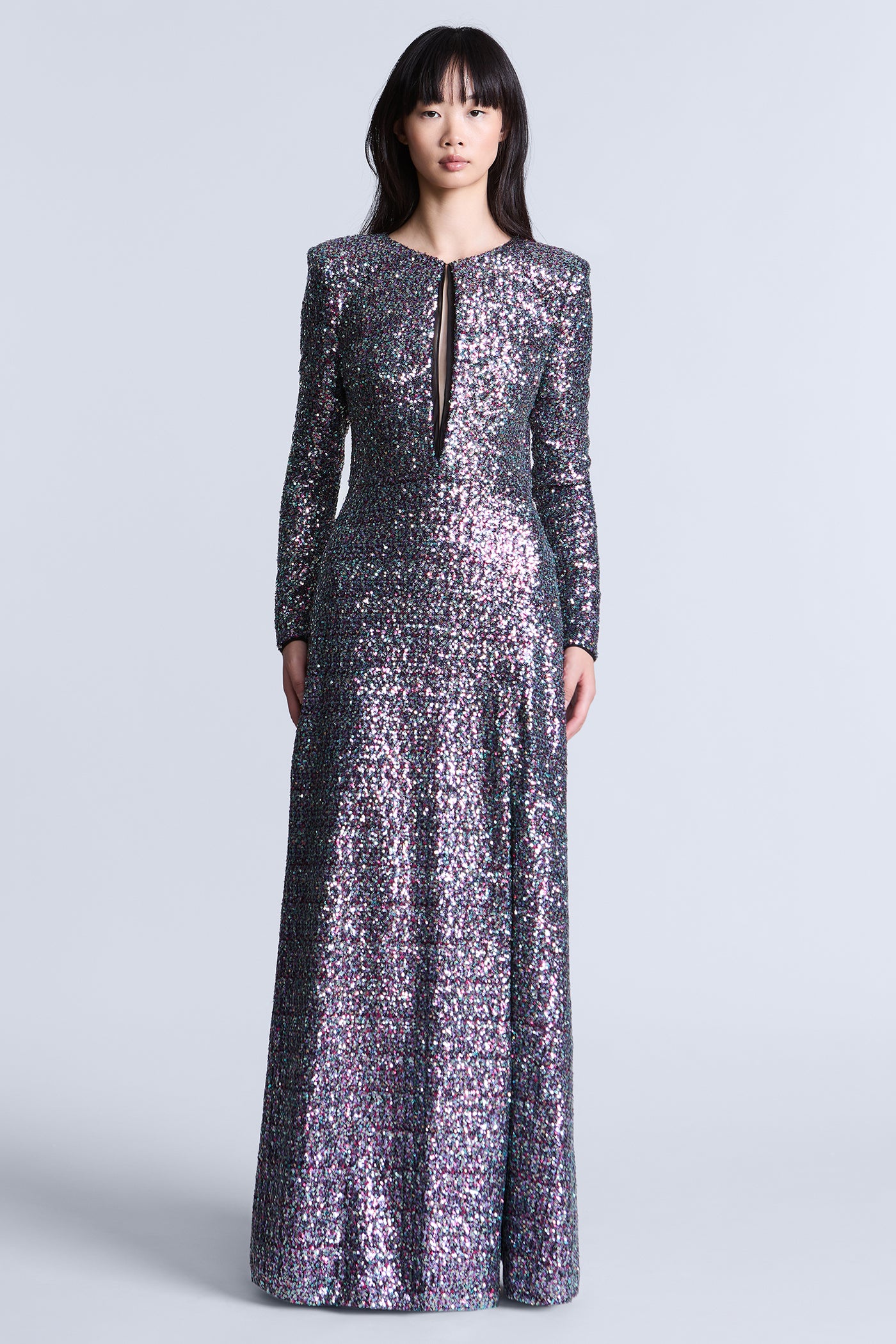 bcbg long sequin dress Sequin Lace Gusset Gown Jasmine / 6