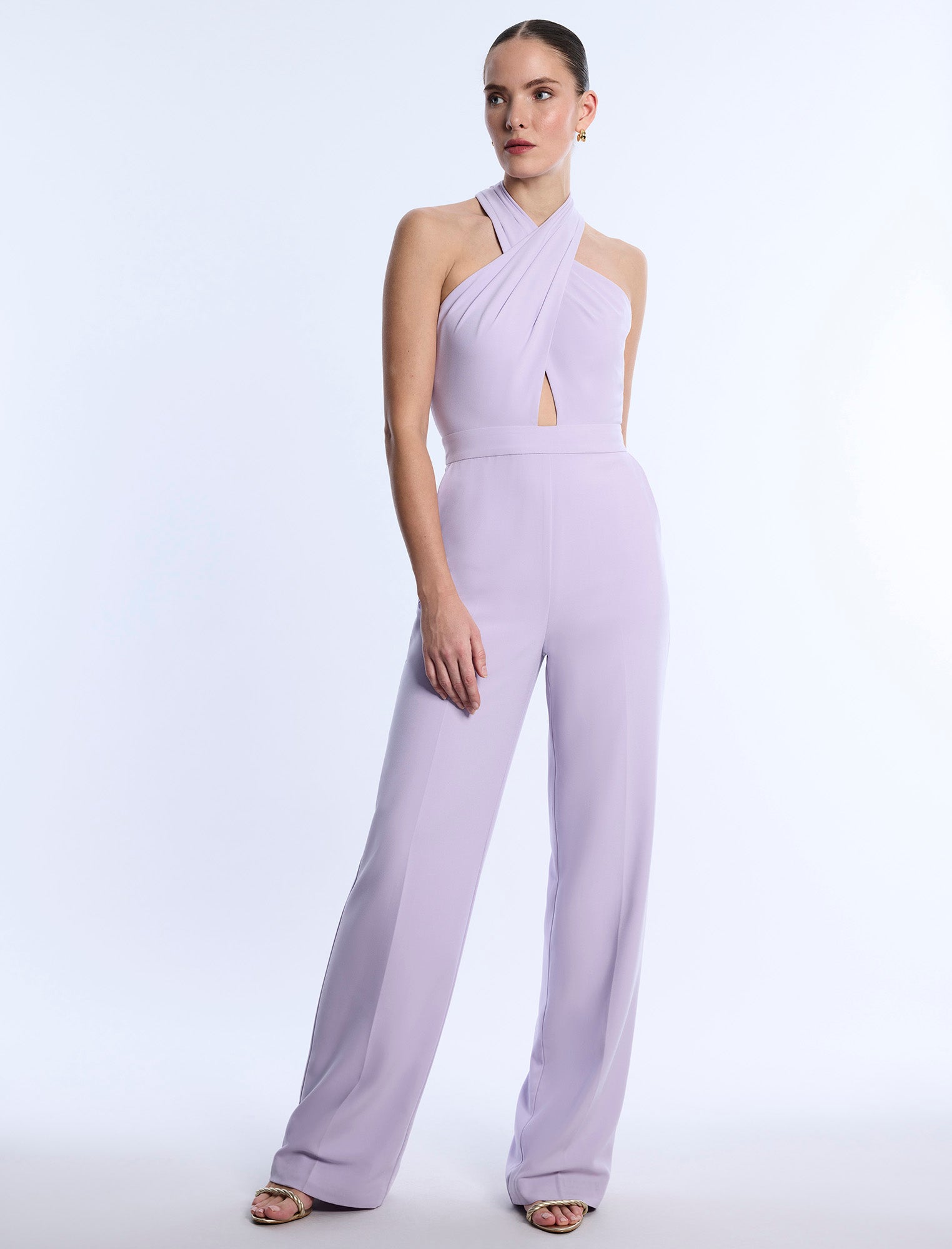 Cross Neck Jumpsuit – BCBGMAXAZRIA