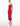 SIDE VIEW RED SATIN SLEEVELESS COWL NECK MIDI SLIP GOWN WITH CRYSTAL STRAP DETAIL