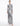 FRONT VIEW SILVER METALLIC LONG SLEEVE BACKLESS COLUMN GOWN