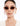 MODEL FRONT VIEW WOMEN'S ROSE GOLD/BLUSH 1994 OVAL CLASSIC SUNGLASSES