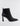 SIDE VIEW WOMEN'S BLACK LEATHER POINTED TOE HEEL BOOTIE