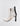 BACK SIDE VIEW WOMEN'S BRIGHT WHITE LEATHER POINTED TOE HEEL BOOTIE