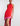 ZOOM FRONT VIEW ROSSO COMBO WOMEN'S HIGH-LOW  COLORBLOCK HALTER GOWN