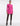 FRONT VIEW MAGENTA LONG SLEEVE CUT OUT MINI DRESS