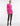 FRONT VIEW MAGENTA LONG SLEEVE CUT OUT MINI DRESS