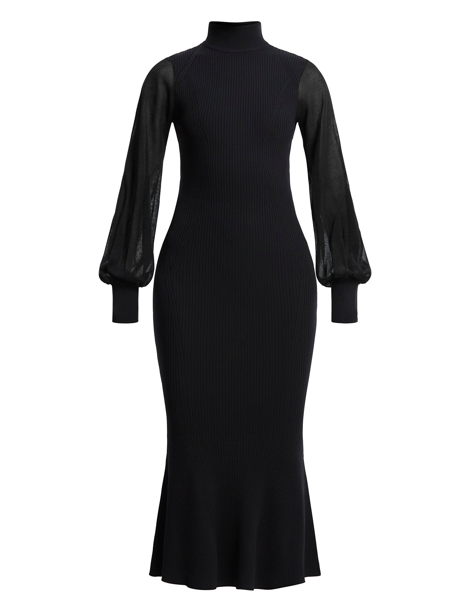 Black Florence Balloon Sleeve Dress | Dresses | BCBGMAXAZRIA