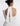 BACK DETAIL VIEW CLOUDY WHITE LONG SLEEVE NECK-TIE OPEN BACK MINI DRESS WITH ASYMMETRICAL HEM
