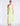 FRONT VIEW SUNNY LIME ONE SHOULDER PLEATED SATIN GOWN WITH HIGH-LOW HEM