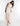 FRONT VIEW NATURAL COMBO WOMEN'S ONE SHOULDER LACE RUFFLE GOWN