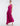 FRONT VIEW FESTIVAL FUCHSIA ONE SHOULDER PLEATED SATIN GOWN