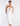 FRONT ZOOM VIEW OFF WHITE PLUNGING V-NECK HALTER MIDI DRESS WITH CHEST CUT OUT DETAILS
