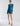 FRONT VIEW MOROCCAN BLUE BODYCON LONG SLEEVE MINI DRESS