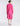 BACK VIEW WOMEN'S PASSION PINK RIBBED KNIT RAGLAN SLEEVE CARDIGAN SWEATER