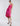 SIDE VIEW WOMEN'S PASSION PINK SATIN COWL NECK CAMI