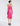 BACK VIEW WOMEN'S PASSION PINK SATIN COWL NECK CAMI
