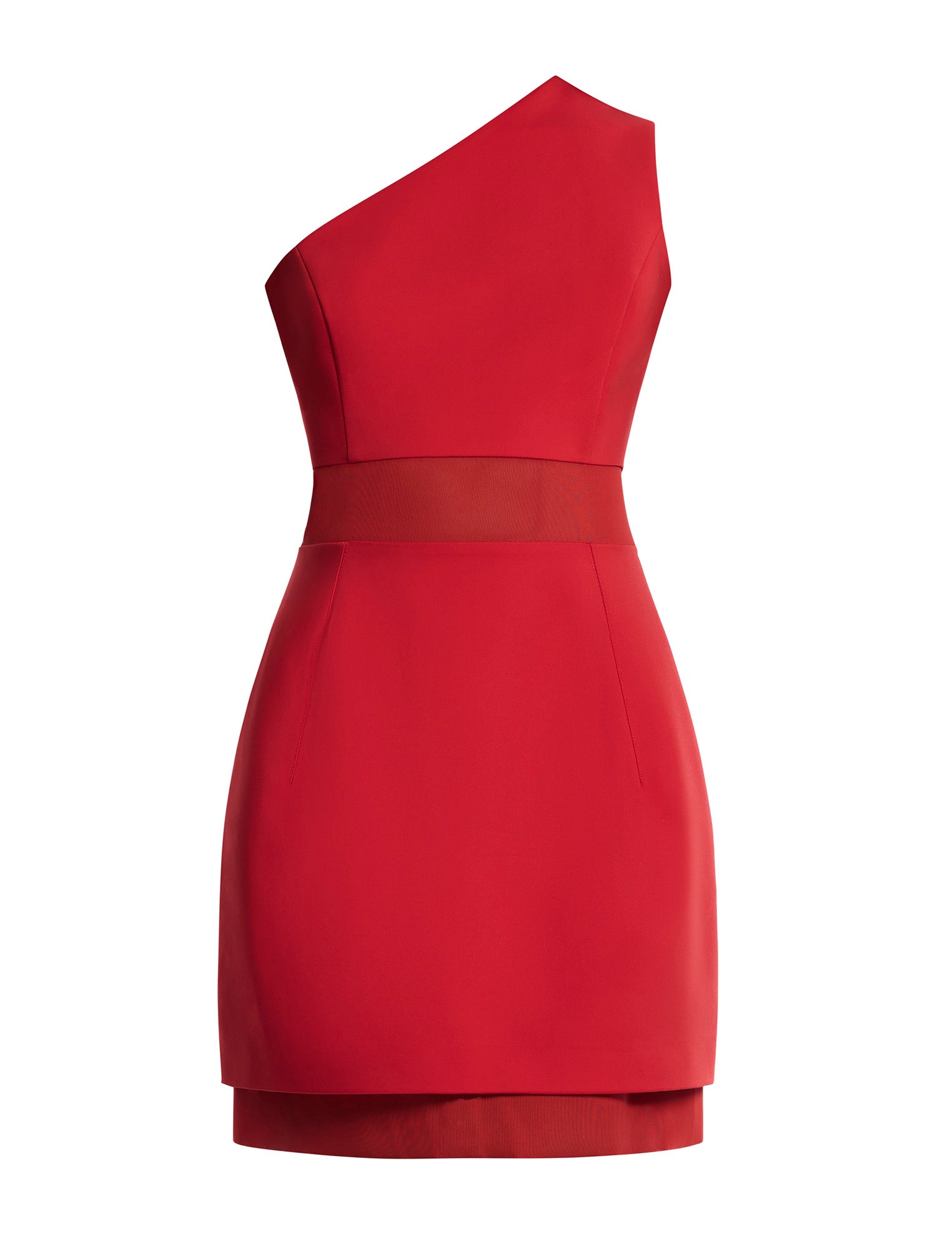 One Shoulder Mini Dress BCBGMAXAZRIA One Shoulder Mini Dress BCBGMAXAZRIA