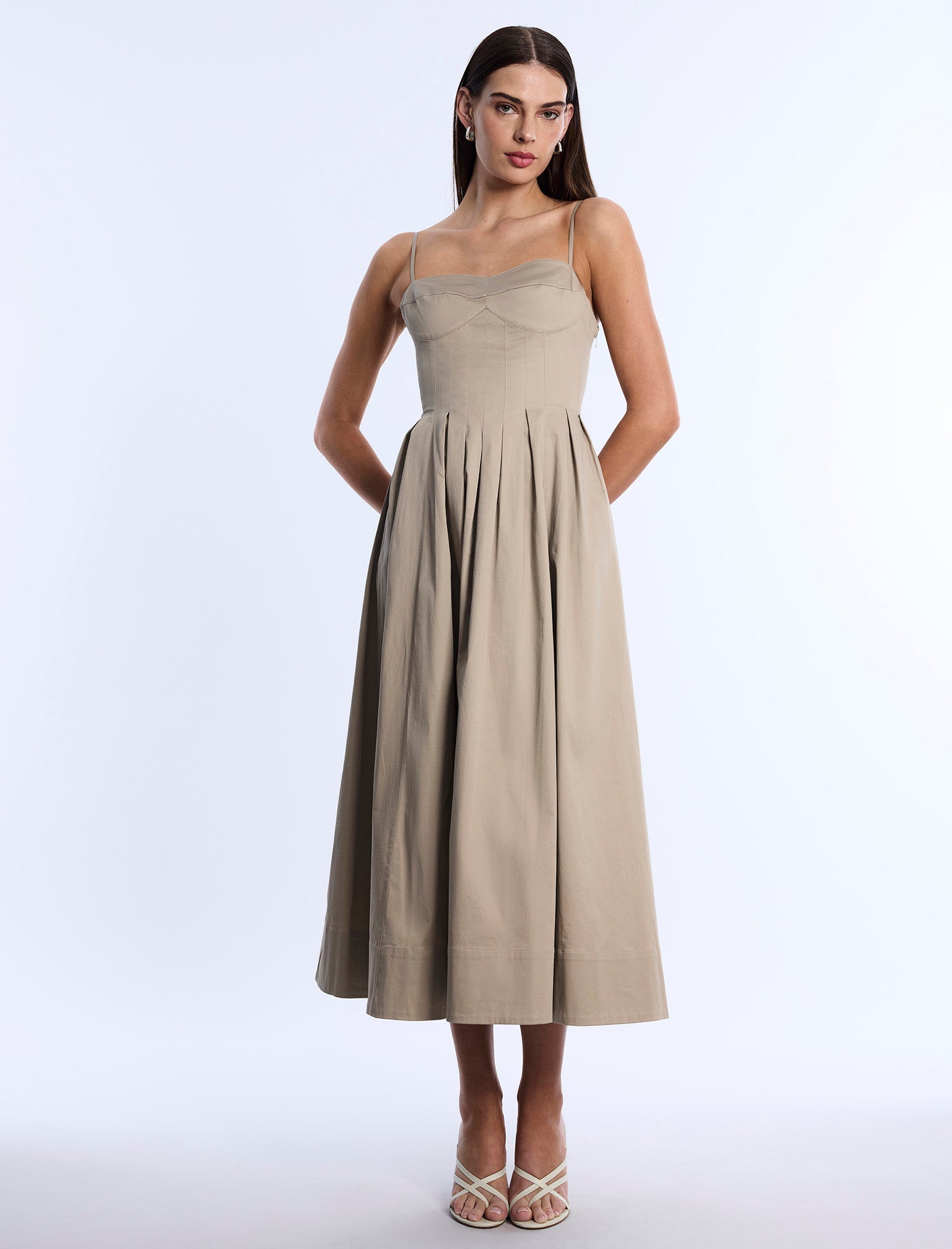 Fit And Flare Dress Sandstone / 2 Fit And Flare Dress Sandstone / 2
