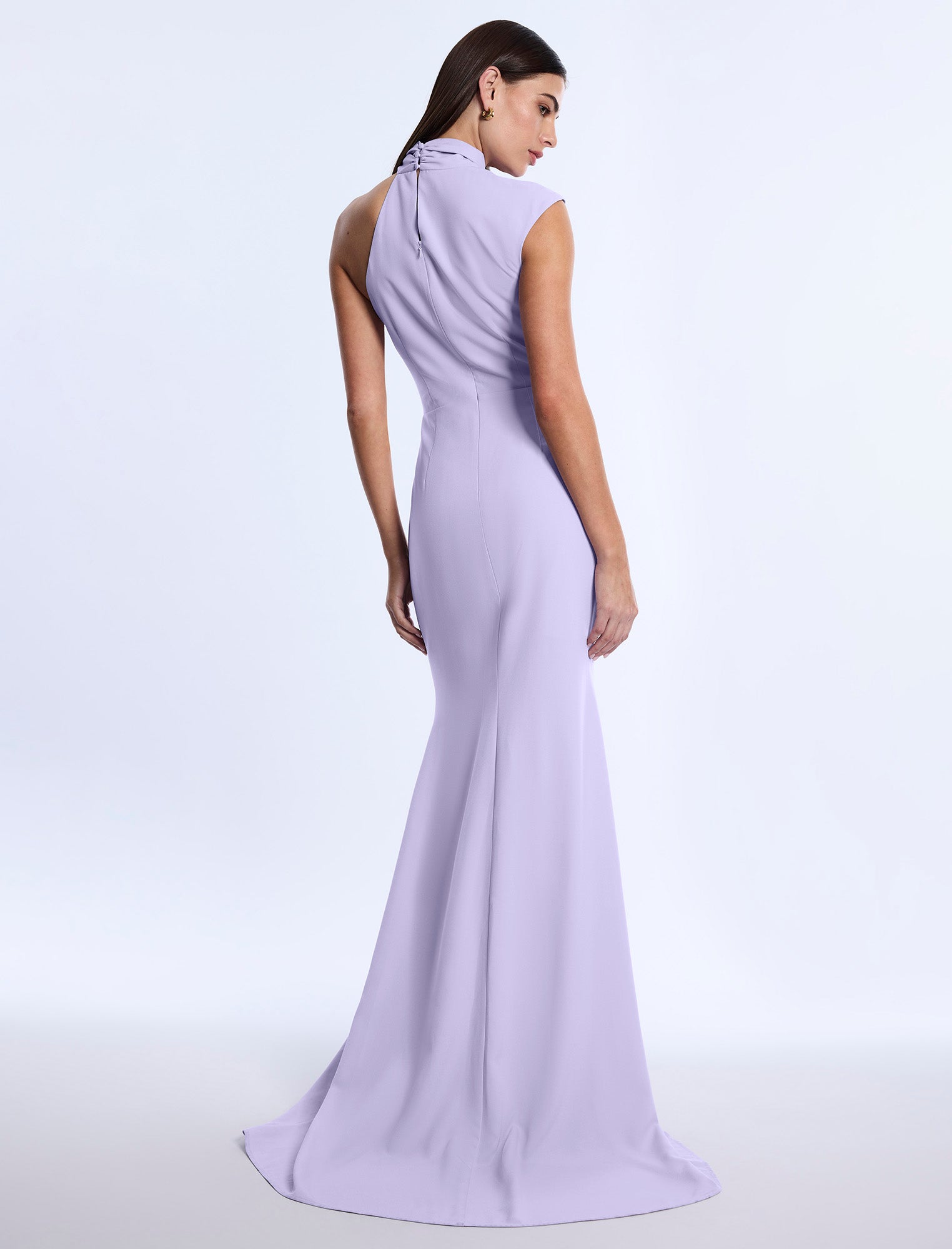 Drape Neck Gown BCBGMAXAZRIA Drape Neck Gown BCBGMAXAZRIA