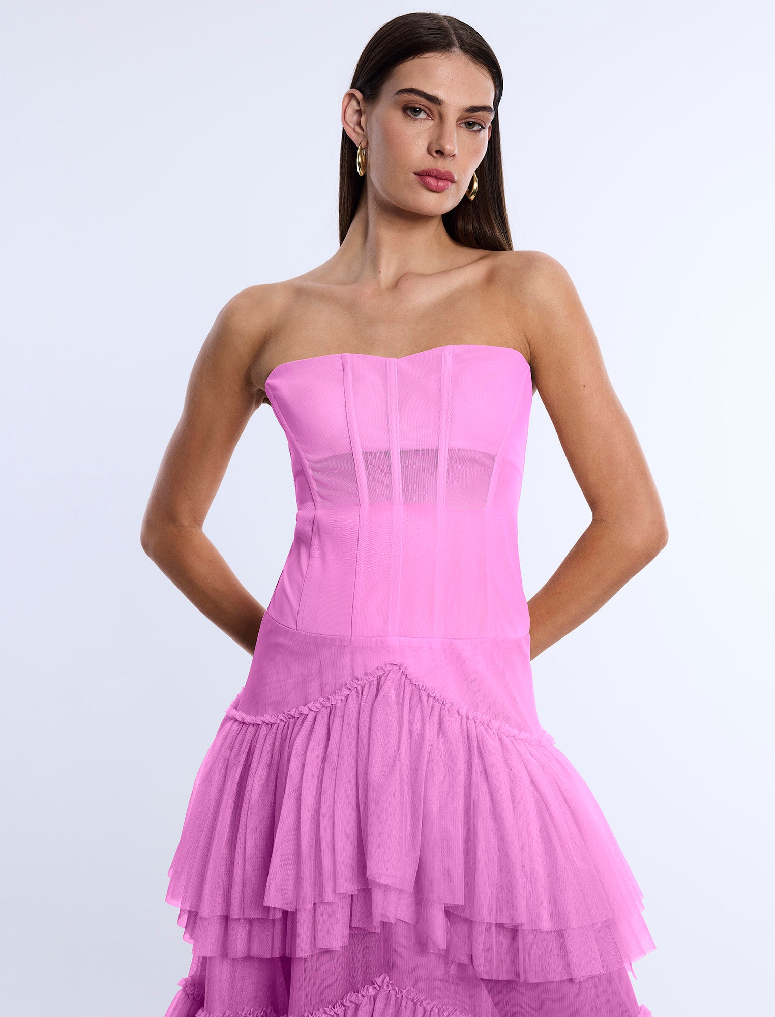 Strapless Corset Gown BCBGMAXAZRIA Strapless Corset Gown BCBGMAXAZRIA
