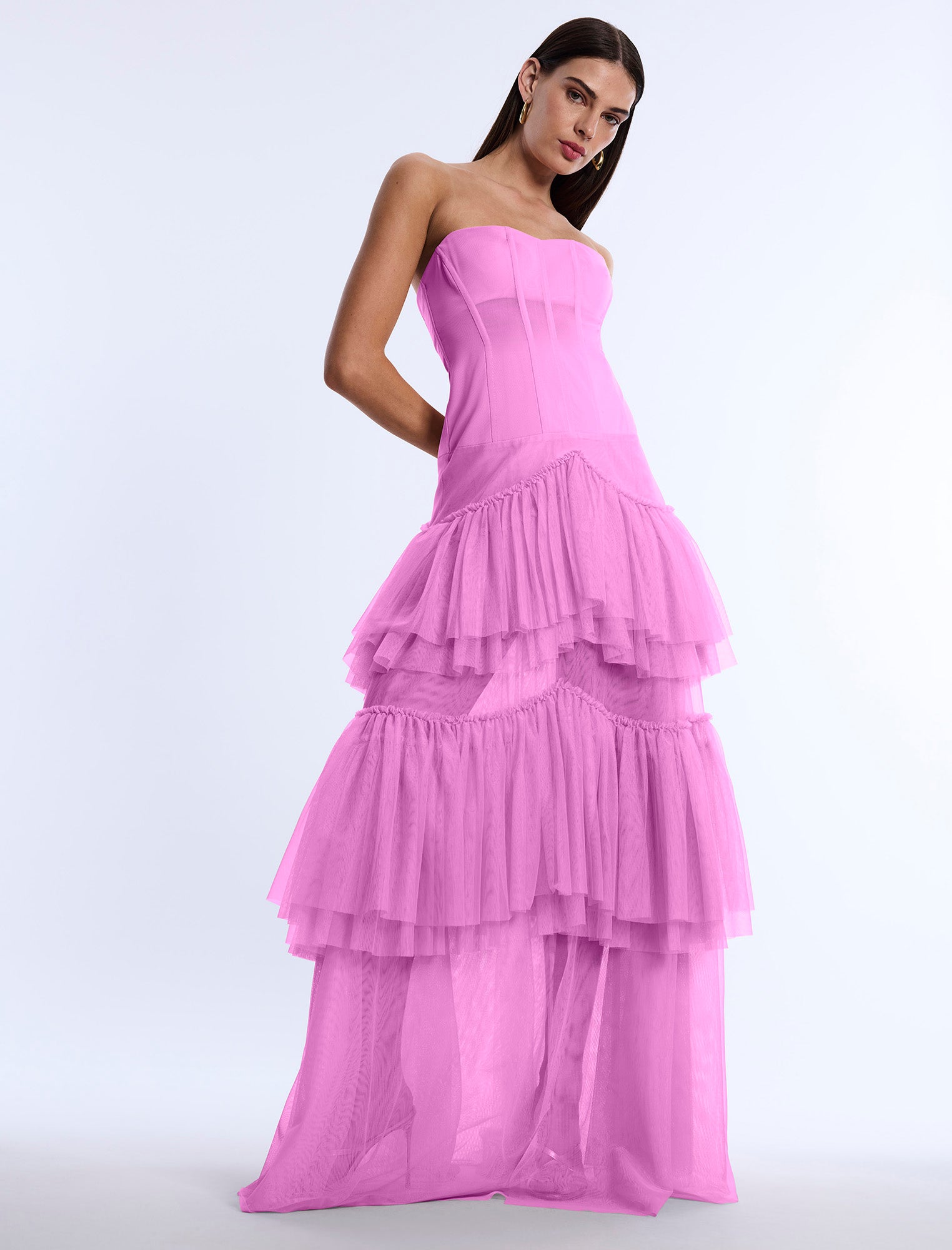 Evening Gown Bcbg Hot Pink Dress Strapless Corset Gown BCBGMAXAZRIA Evening Gown Bcbg Hot Pink Dress Strapless Corset Gown BCBGMAXAZRIA