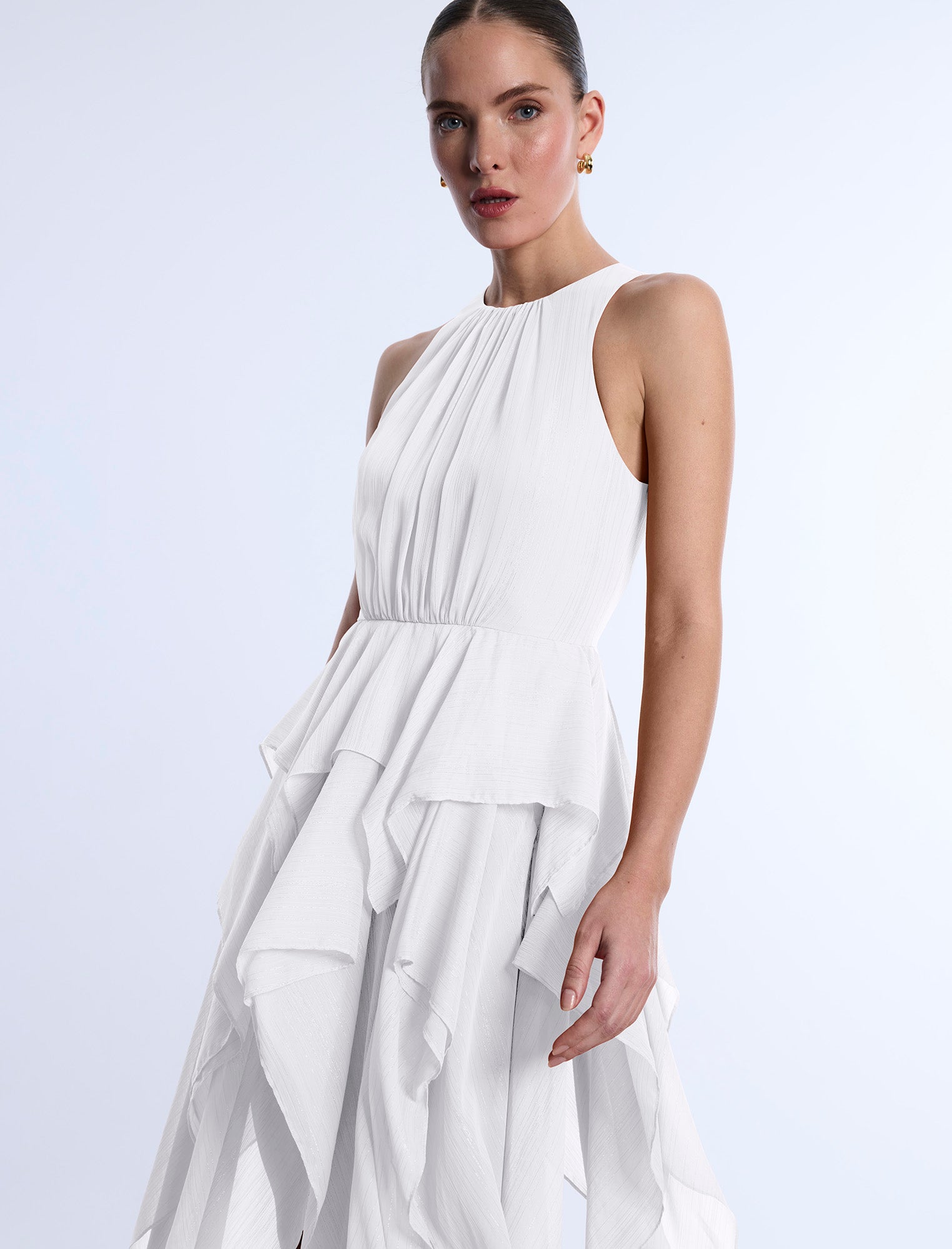 Ruffle Skirt Dress Chalk / 2 Ruffle Skirt Dress Chalk / 2