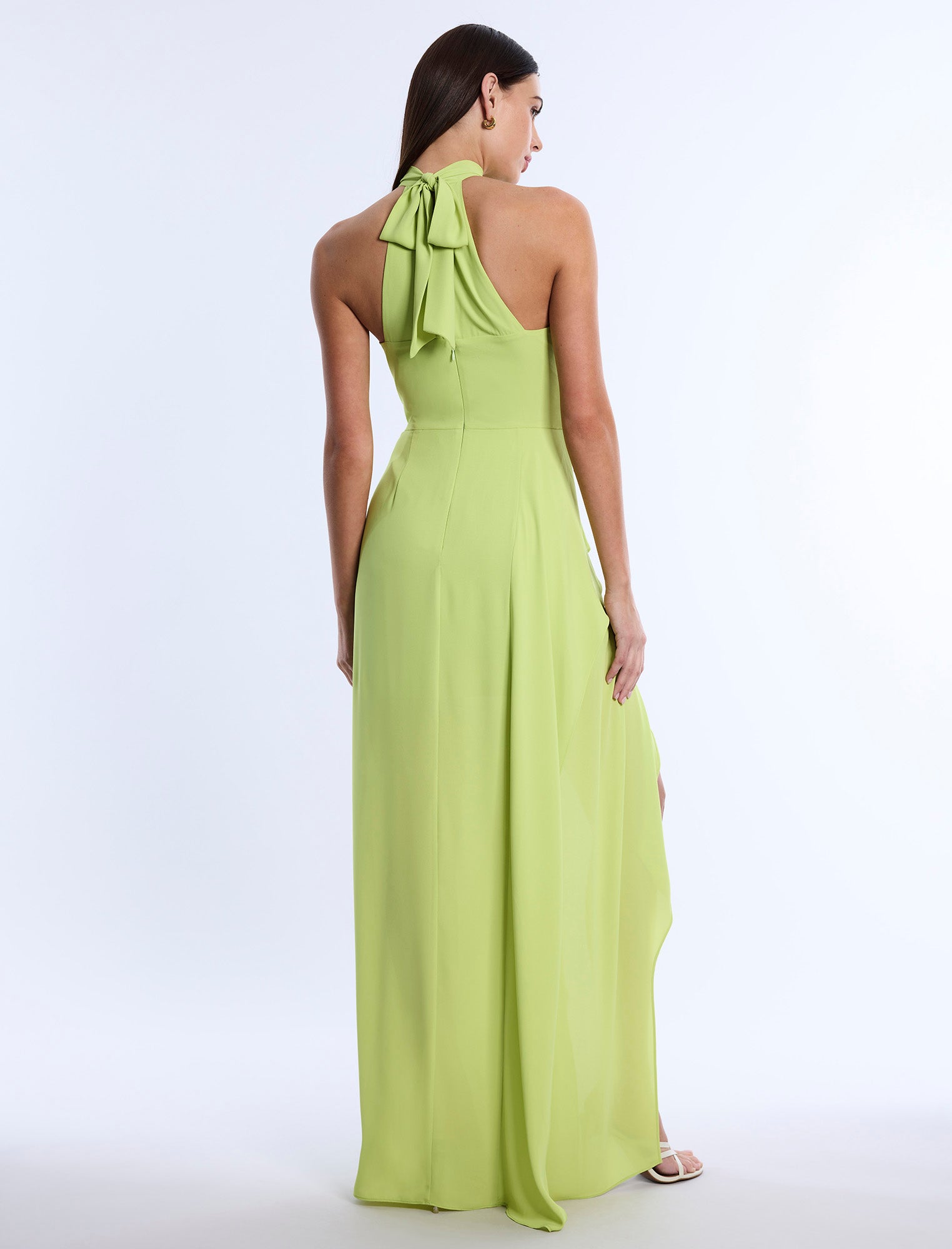 Mock Neck Drape Gown BCBGMAXAZRIA Mock Neck Drape Gown BCBGMAXAZRIA