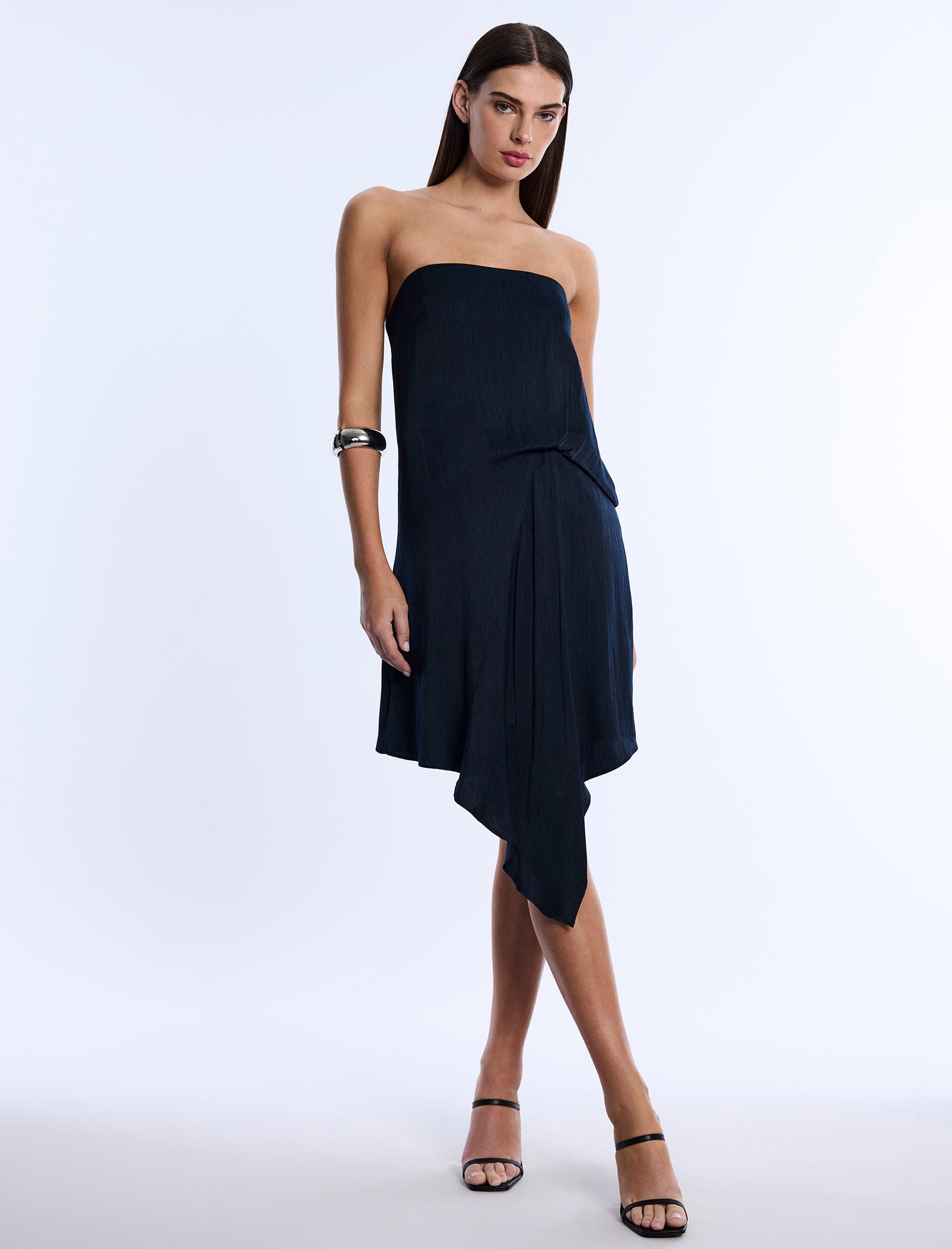 Strapless Drape Dress Midnight / 2 Strapless Drape Dress Midnight / 2