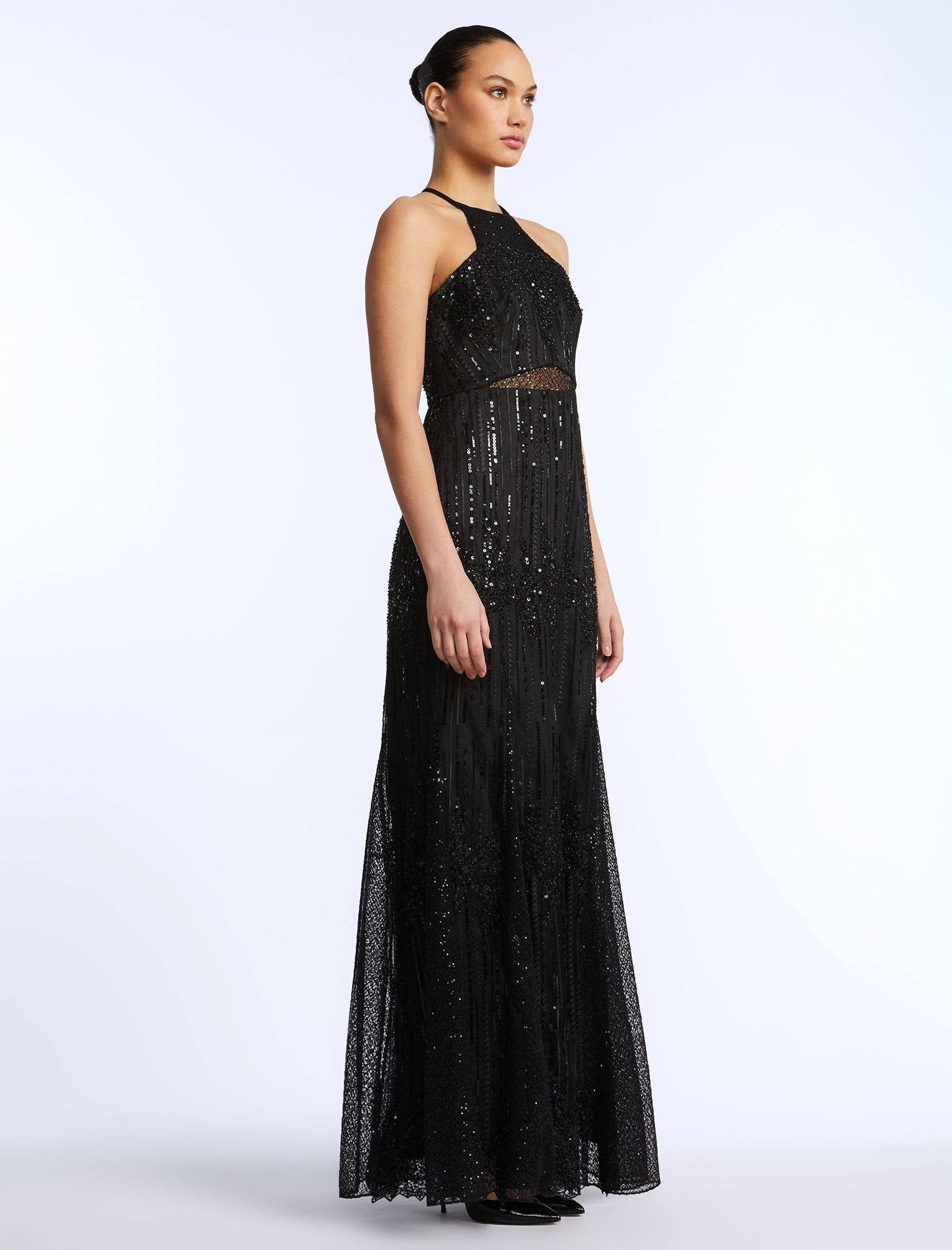 Embellished Gown BCBGMAXAZRIA Embellished Gown BCBGMAXAZRIA