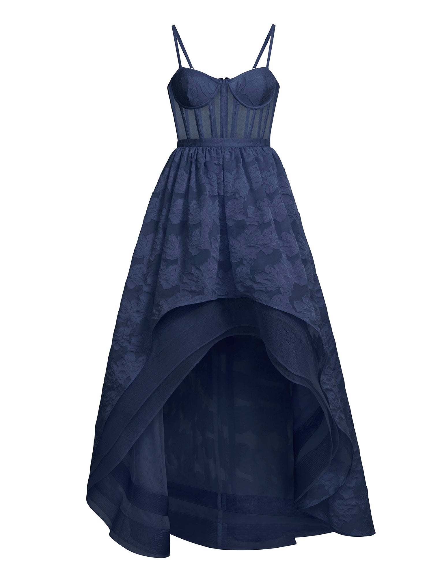 bcbg blue tulle dress BCBG Max Azria Blue Rosette Floral Tulle Strapless Dress Size 2