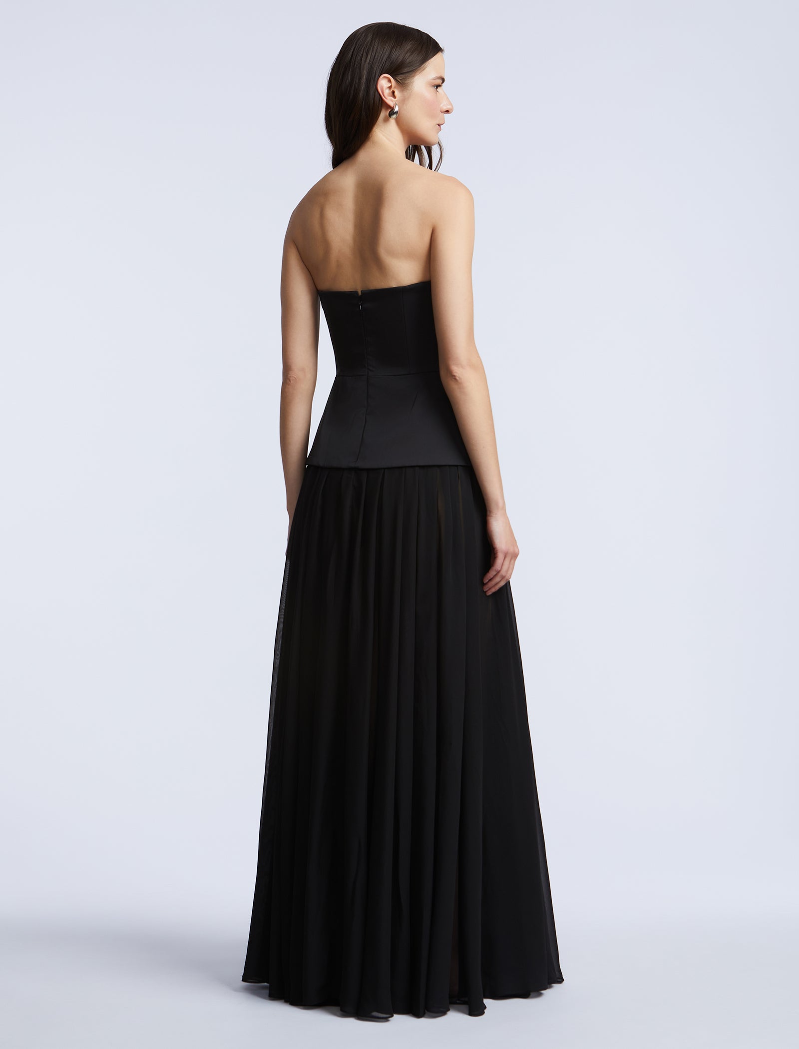 Strapless Peplum Gown Strapless Peplum Gown