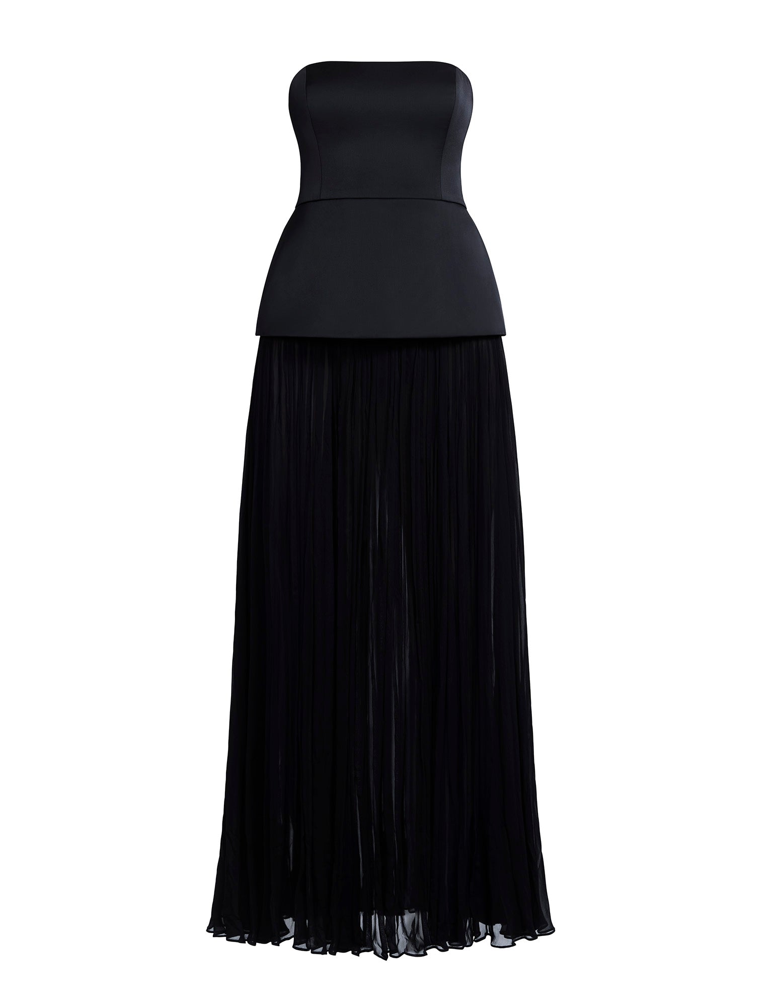 Strapless Peplum Gown BCBGMAXAZRIA Strapless Peplum Gown BCBGMAXAZRIA