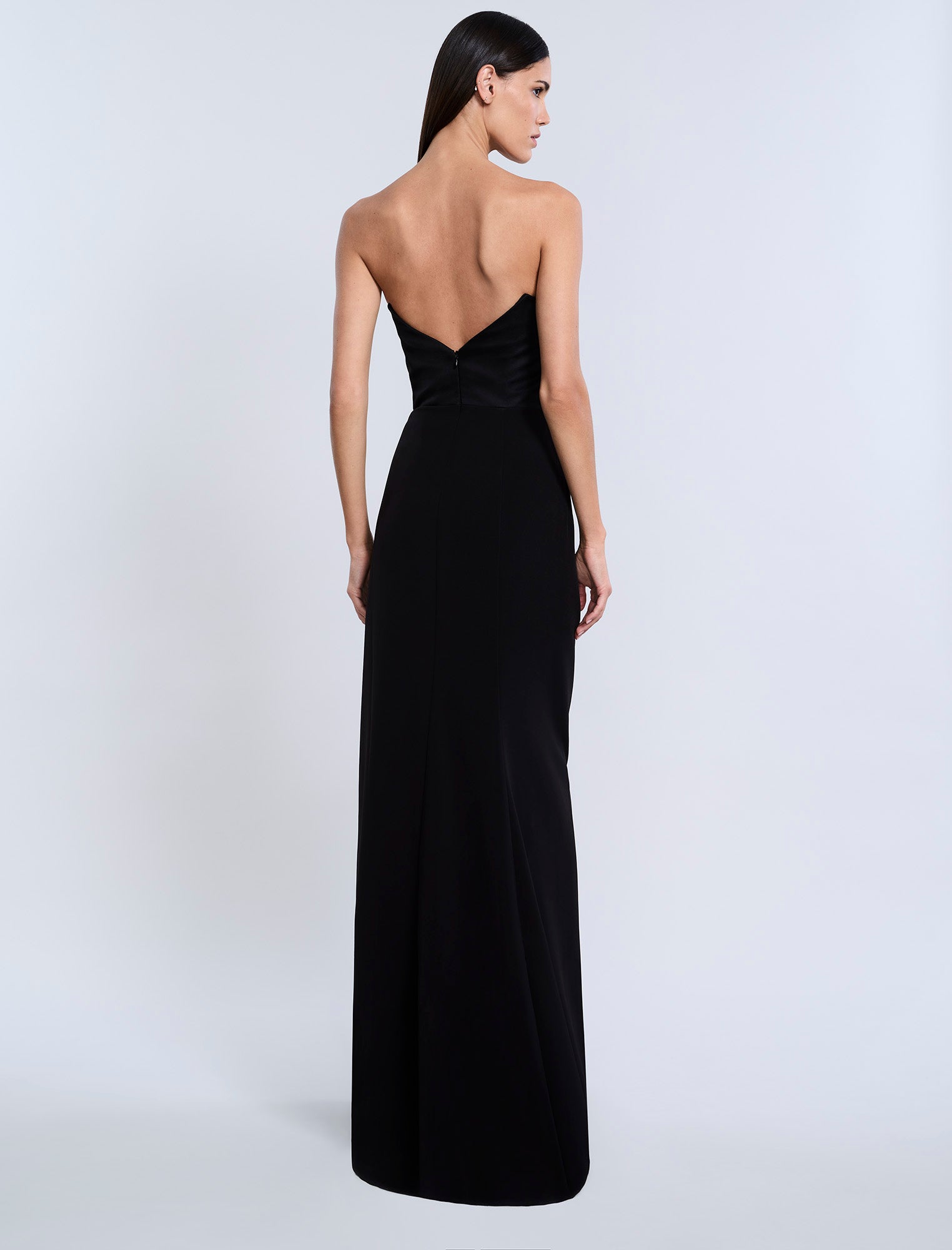 High Draped Slit Gown High Draped Slit Gown