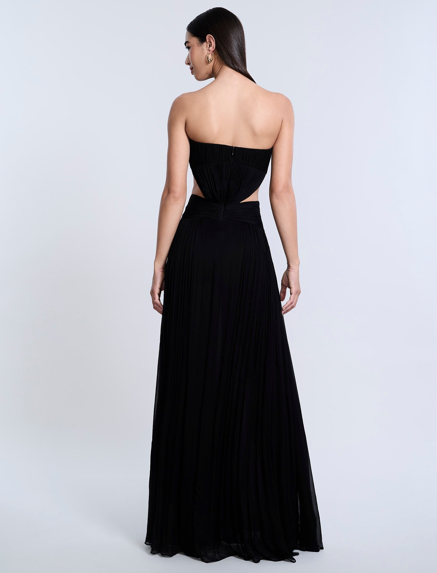 bcbg black cutout dress Embellished Cut-Out Gown Black / 12