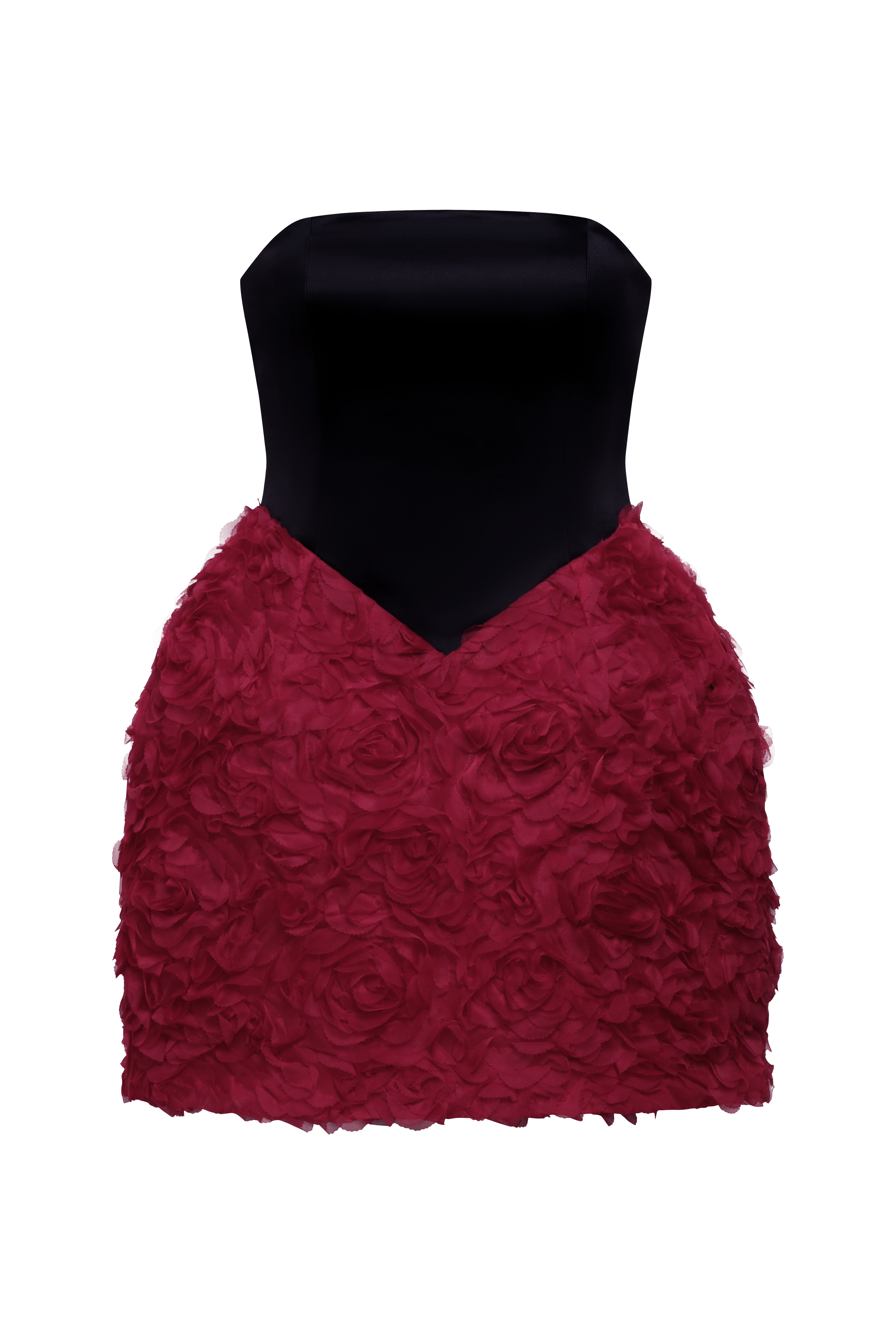 Floral Applique Cocktail Black & Chilli Pepper / 14 Floral Applique Cocktail Black & Chilli Pepper / 14