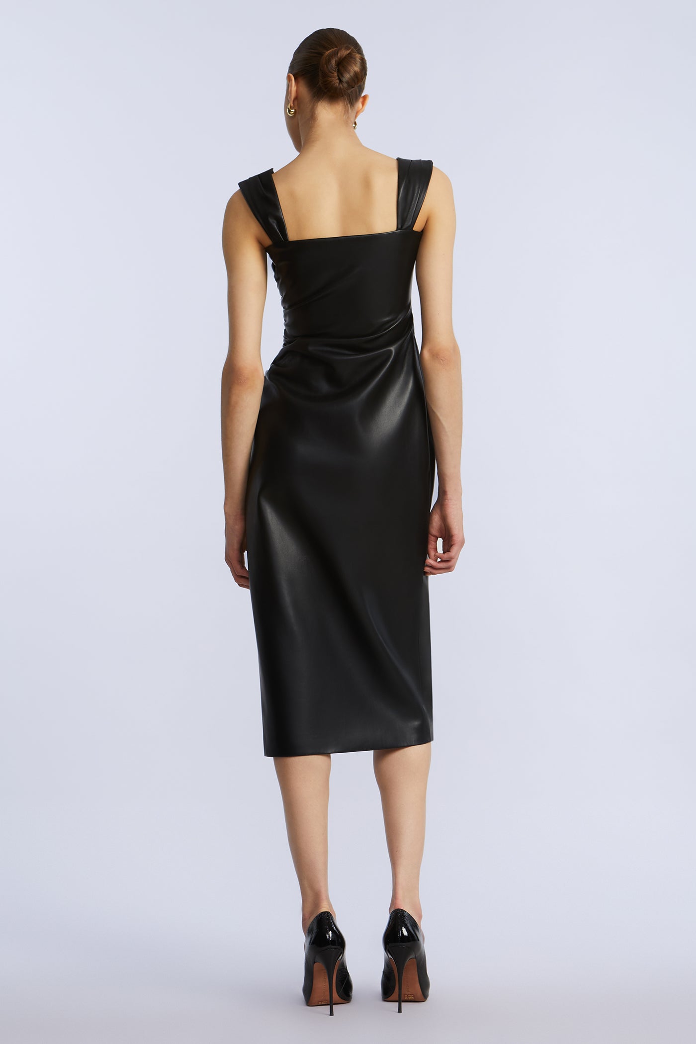 Leather Dress With Slit Black / 10 Leather Dress With Slit Black / 10