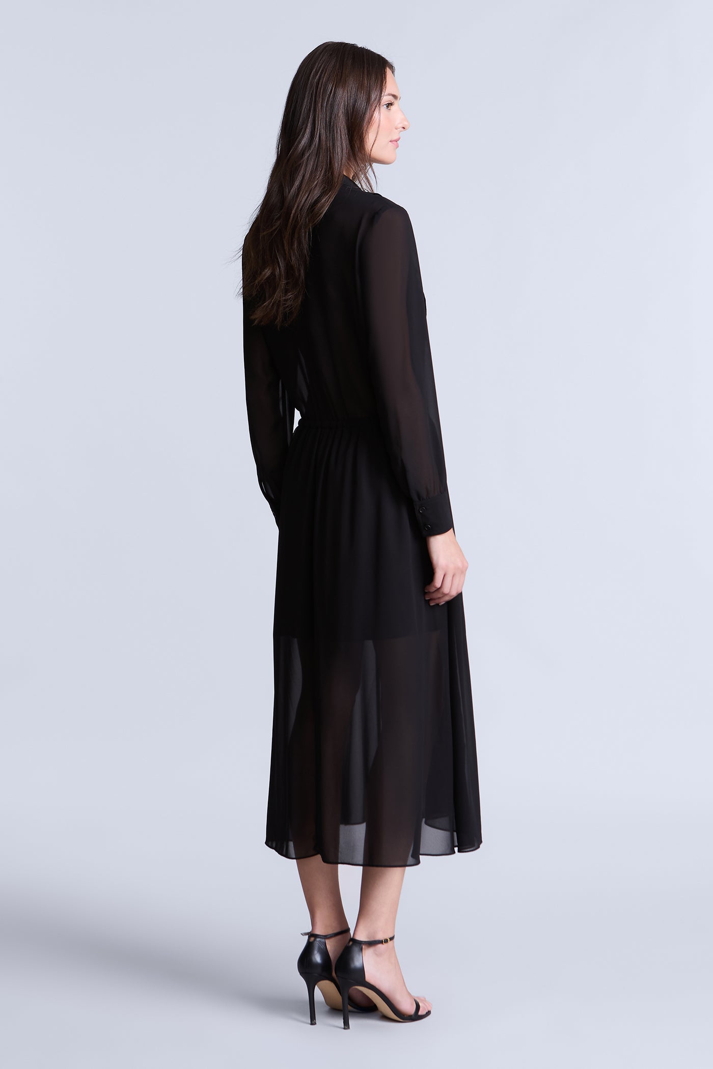 Solid Ruffle Dress Black / 10 Solid Ruffle Dress Black / 10