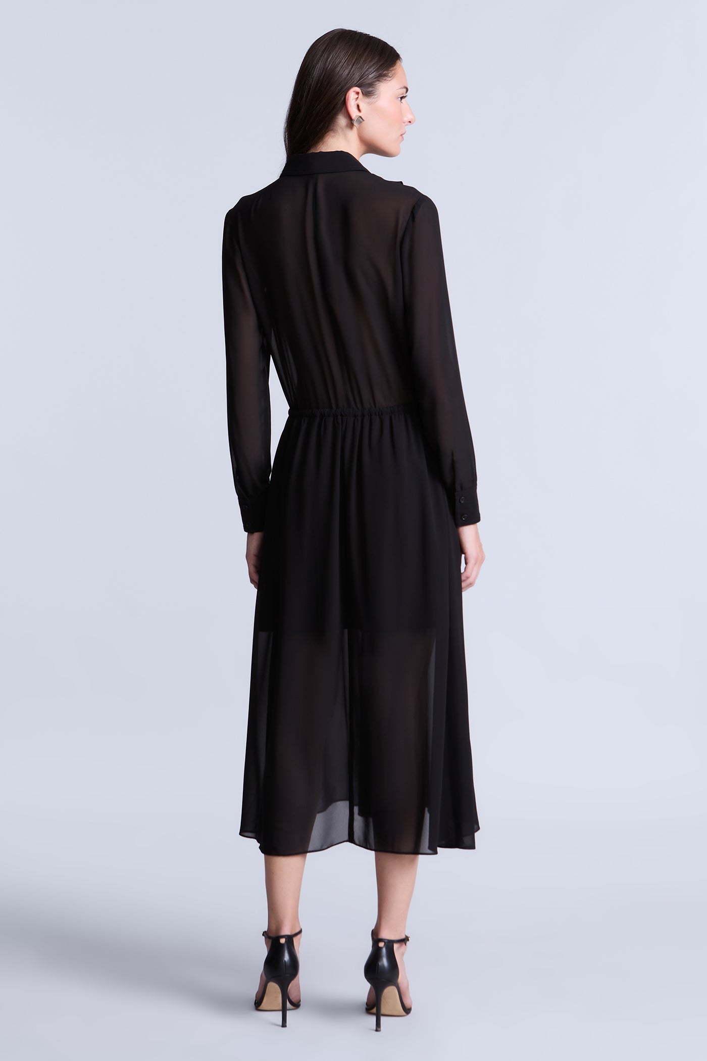 Solid Ruffle Dress Black / 10 Solid Ruffle Dress Black / 10